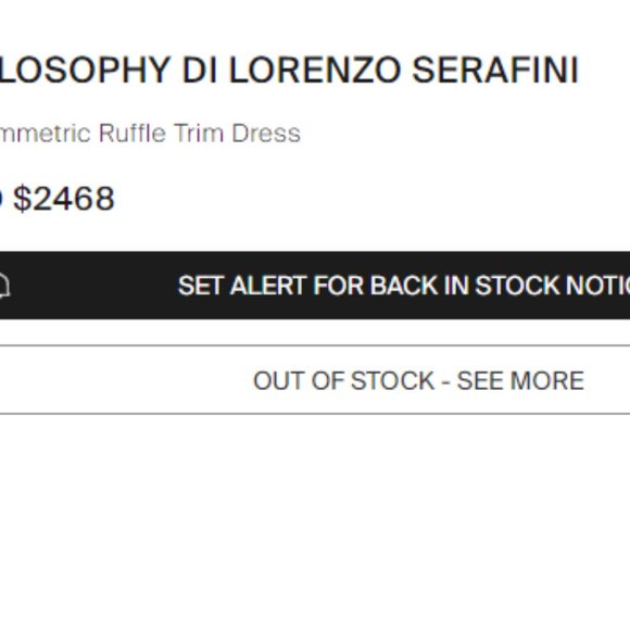 New, boho style, White Lace Stripe Dress by Philosophy - Picture 8 of 8